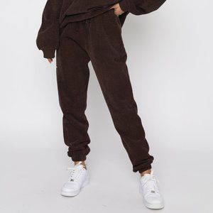Up And Away Cord Sweatpants Chocolate